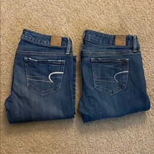 American Eagle stretch skinny jeans bundle, short